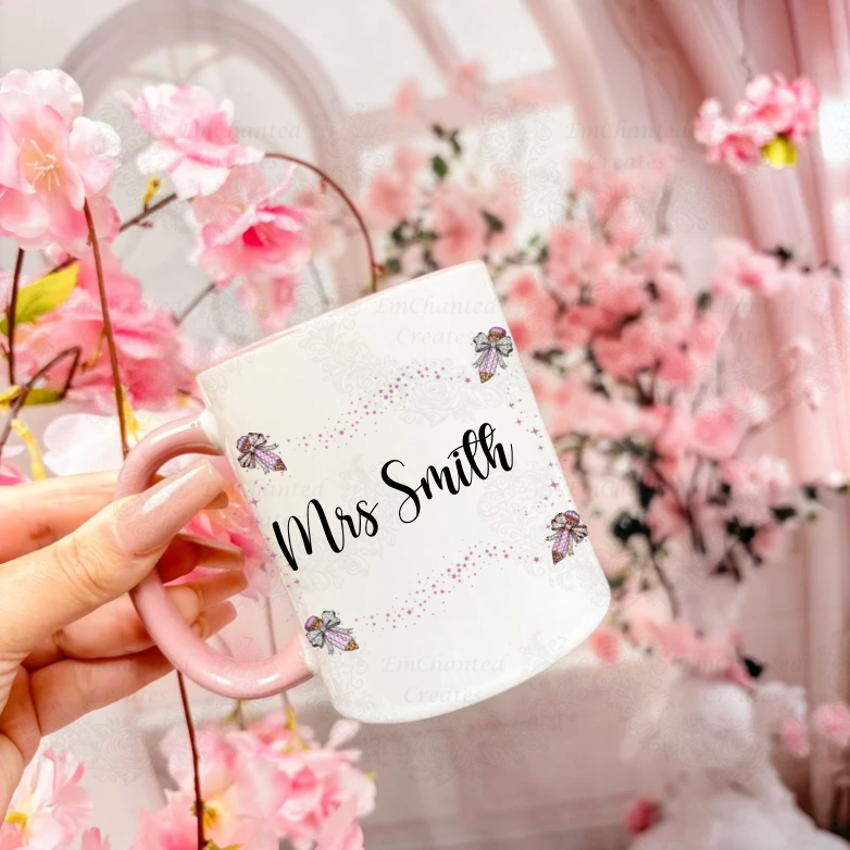 Leopard pencil teacher mug