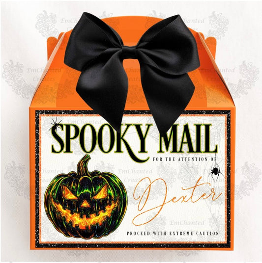 Orange Spooky Mail Treat Box