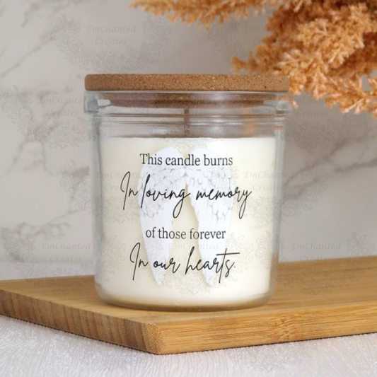 Forever in our hearts candle