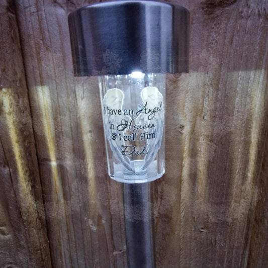 Dad Angel in Heaven Solar Light
