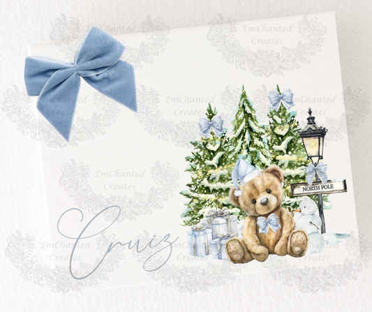 Blue Bear Personalised Christmas Eve Box