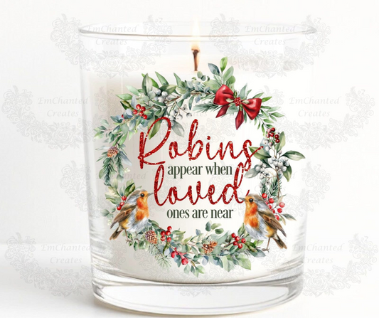 Robins appear when loved ones are near candle