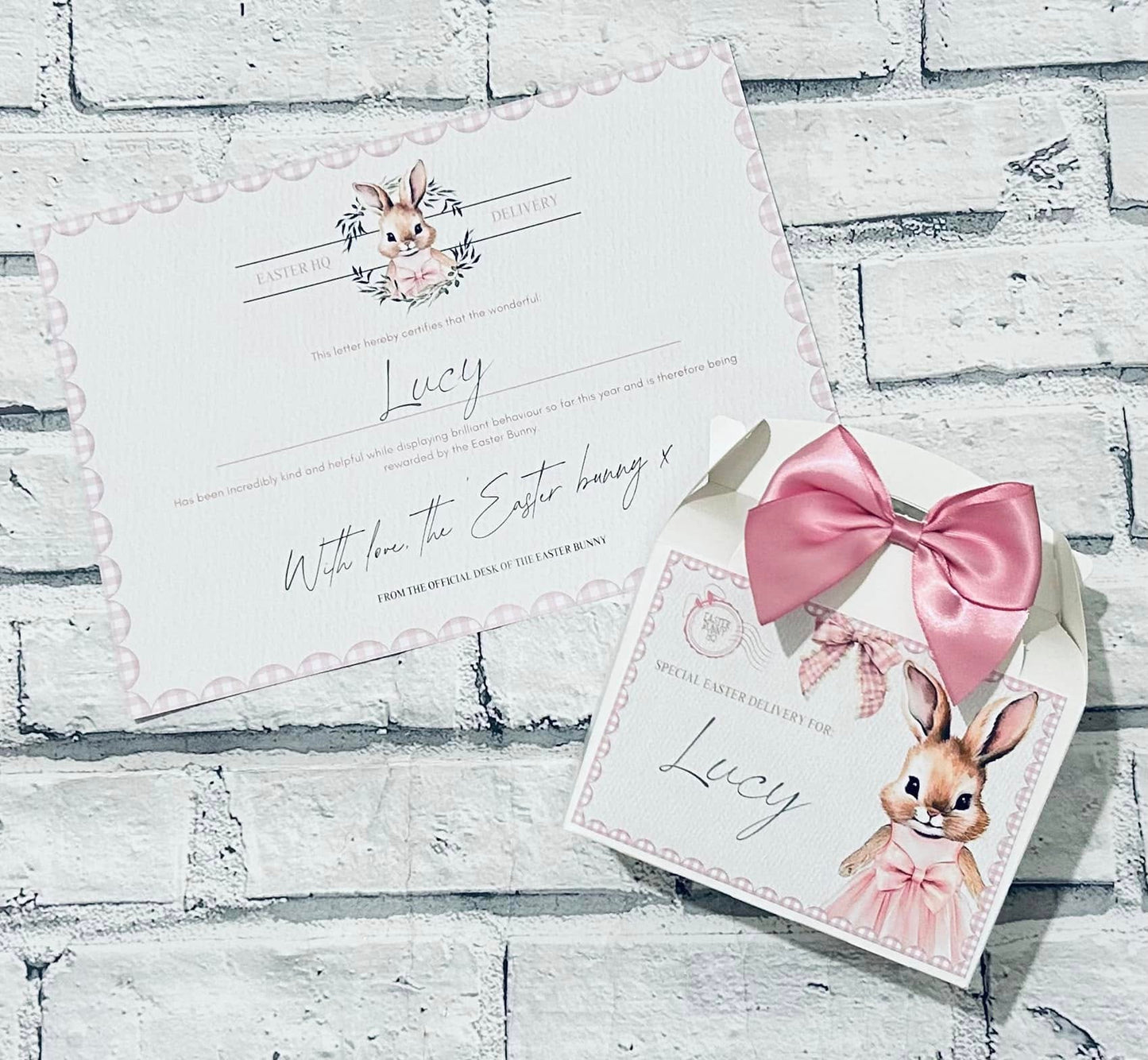 Easter Bunny Certificate & Treat Box