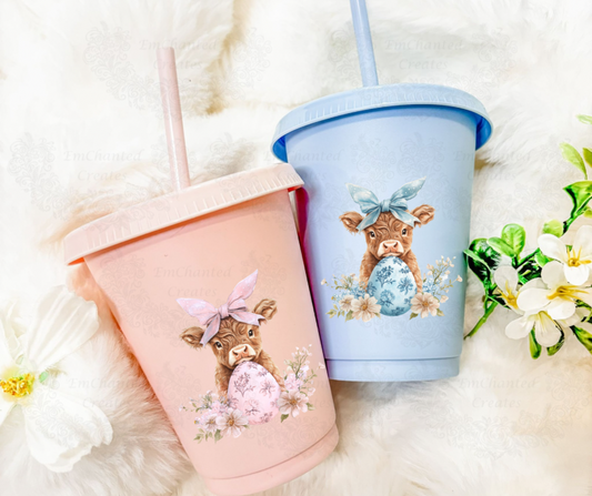 Easter Highland Cow - 16oz